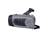 POWERplus Coyote Solární LED svítilna s dynamem, FM rádiem a powebankou 3v1