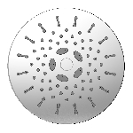 Úsporná dešťová sprcha Aguaflux XXL 8l chrom fixní