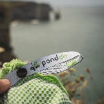 Pandoo Rychleschnoucí ručník s bambusovými vlákny s aktivním uhlím fialový S