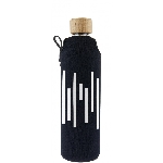 Drink it Skleněná láhev s neoprénovým obalem Barcode 350ml
