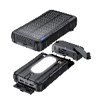 POWERplus Rhebock Solární powerbanka s dynamem a LED světlem