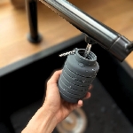 Pandoo Skládací silikonová láhev na pití 700 ml černá