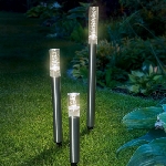 Solární sloupkové dekorační osvětlení 3ks 