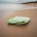 Pandoo Rychleschnoucí ručník s bambusovými vlákny s aktivním uhlím oranžový S