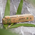 Pandoo Bambusový kartáček pro děti Medium Soft sada 4 ks