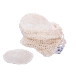 Tierra Verde Kosmetický tampon pratelný z biobavlněného sametu s froté stranou malý 6 ks