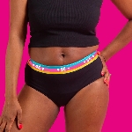 FLO Menstruační kalhotky černé L