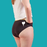 FLO Menstruační kalhotky černé L