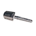 Pandoo Kovový holicí strojek se stojanem a 10 ks žiletek stříbrný