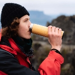 Pandoo Vakuová termoska na čaj s nerezovým sítkem 360 ml