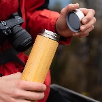 Pandoo Vakuová termoska na čaj s nerezovým sítkem 360 ml