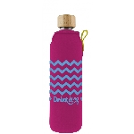 Drink it Skleněná láhev s neoprénovým obalem Heligonka 350ml
