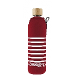 Drink it Skleněná láhev s neoprénovým obalem Rozmarné léto 350ml