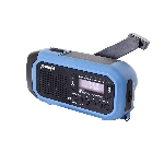 POWERplus Hyena Solární rádio DAB, FM s dynamem, powerbankou, světlem a hodinami