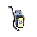 POWERplus Hyena Solární rádio DAB, FM s dynamem, powerbankou, světlem a hodinami