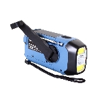 POWERplus Hyena Solární rádio DAB, FM s dynamem, powerbankou, světlem a hodinami