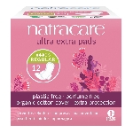 Natracare Menstruační vložky Ultra Extra Normal s křidélky 12 ks