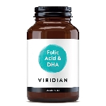 Viridian Folic Acid with DHA Kyselina listová a DHA 90 kapslí 