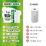 Cheeky Panda Jednorázové bambusové kuchyňské utěrky bílé 2 vrstvé balení 2 ks