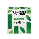 Cheeky Panda Jednorázové bambusové koktejlové skládané ubrousky bílé 2 vrstvé balení 100 ks