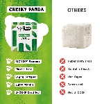 Cheeky Panda Jednorázové bambusové koktejlové skládané ubrousky bílé 2 vrstvé balení 100 ks