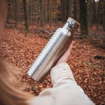 Pandoo Nerezová termoska s bambusovým víčkem 350 ml