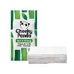 Cheeky Panda Jednorázové kapesní bambusové kapesníky bílé 3 vrstvé balení 8 ks