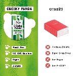 Cheeky Panda Jednorázové kapesní bambusové kapesníky bílé 3 vrstvé balení 8 ks