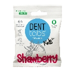 DENTTABS přírodní zubní pasta v tabletách bez fluoridu jahoda 125 ks