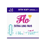 FLO Ultra tenké menstruační vložky z bio bambusu s křidélky 10 ks extra absorpční