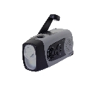 POWERplus Coyote Solární LED svítilna s dynamem, FM rádiem a powebankou 3v1