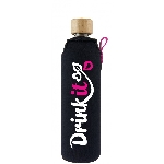 Drink it Skleněná láhev s neoprénovým obalem Neonka 350ml