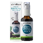 Viridian Elderberry Throat Spray Organic Sprej při bolesti v krku a kašli Bio 50ml